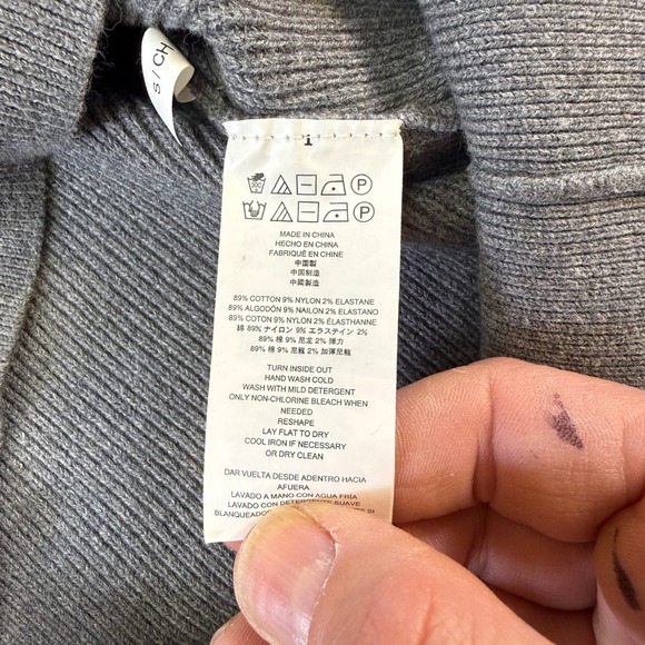 Polo Ralph Lauren preppy Mens Shawl Collar Ribbed Knit Sweater Grey Size small - Picture 6 of 16